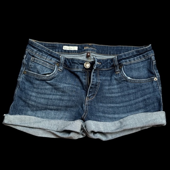 Kut from the Kloth Gidget Fray Short Dark Wash Size 8 - Picture 1 of 6